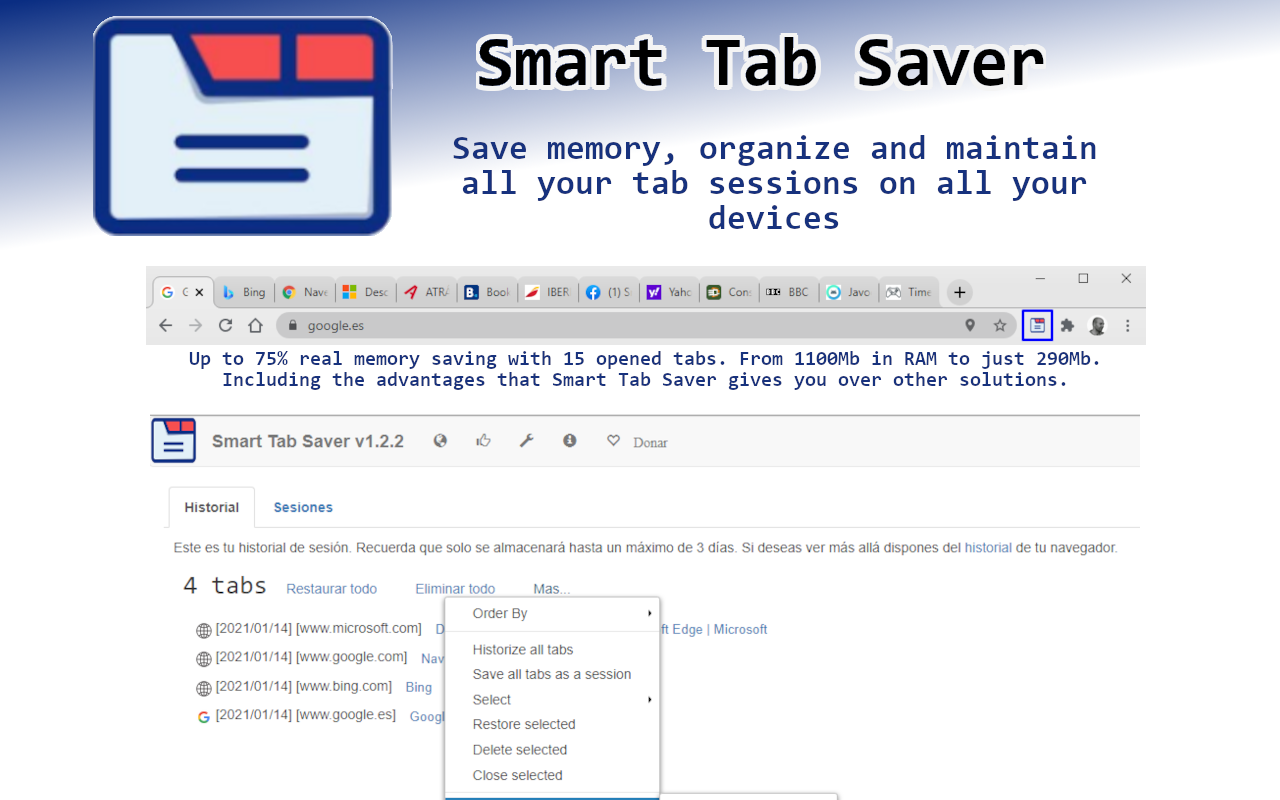 Smart Tab Saver Preview image 3