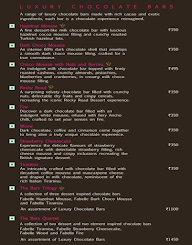 Fabelle Chocolates menu 6