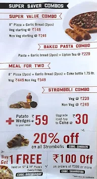 Sbarro - New York Pizza menu 1