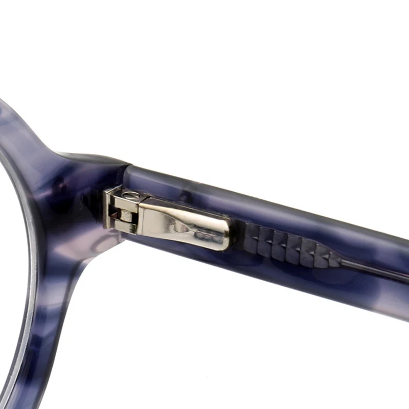Montura de gafas de madera a rayas con personalidad de moda. Diseño elegante y ligero para una visión clara y un estilo único.