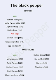 The Black Pepper menu 1