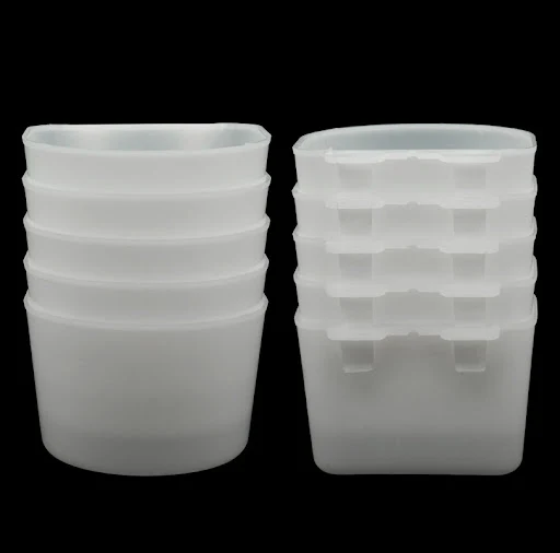 5/10/20pcs Pigeon Quail Parrot Water Bowls Plastic Bird Drinking Fountain Bird Cup Drinker Feeder Aviculture Equipment B