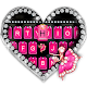 Pink Glamour girl Keyboard Theme Download on Windows