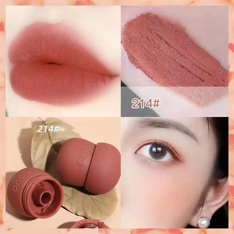 Lip Modder Pot Jelly Kleur Make-up Fluweel Niet-plakkende Studenten Lippenstift voor een natuurlijke look.