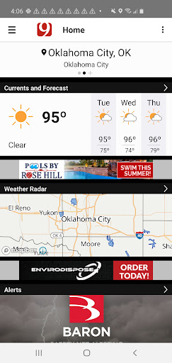 Screenshot News 9 Weather