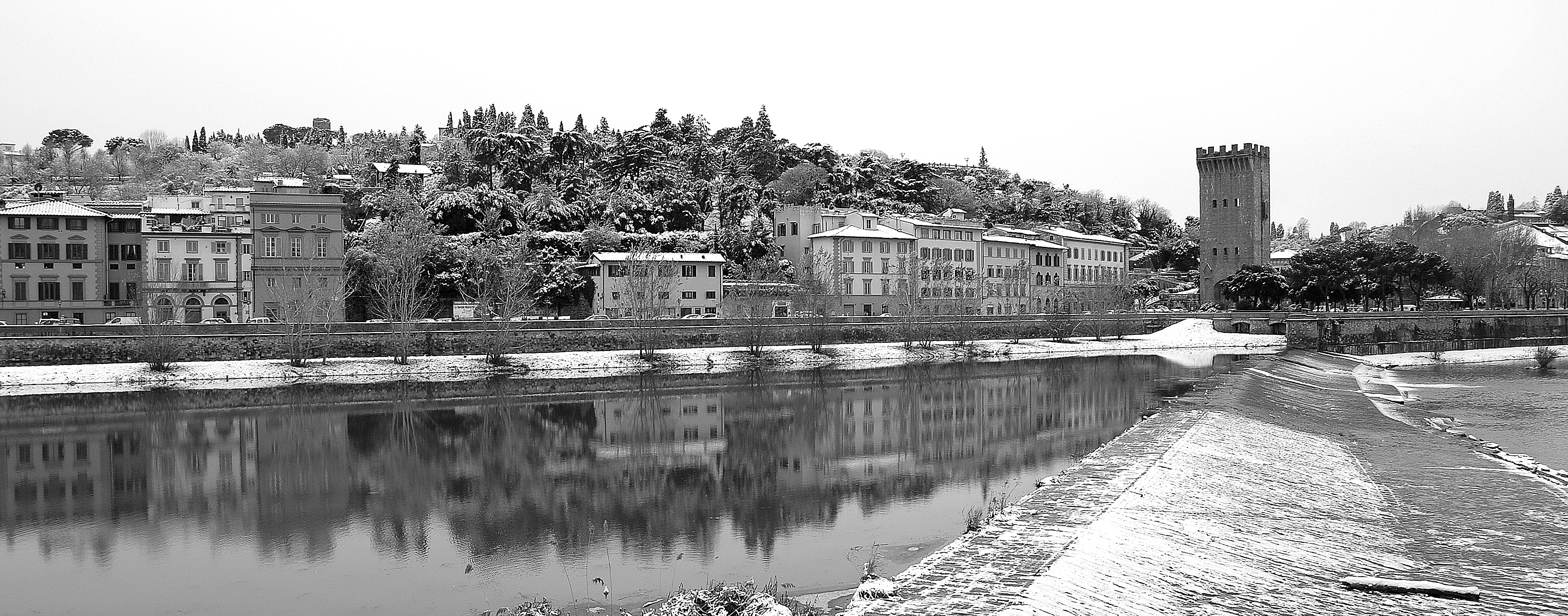 Firenze dopo una spruzzata di neve nel 2009 di alessandro54