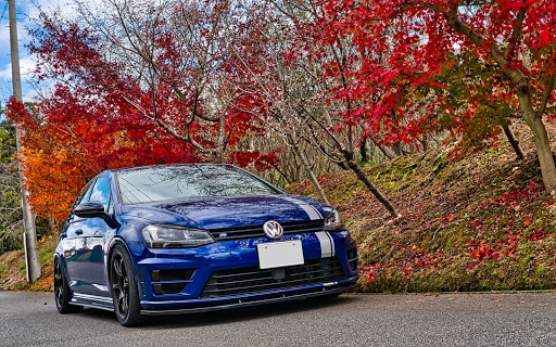 ゴルフ R の紅葉と愛車 ホームセンタームサシ 美原店に関するカスタム メンテナンスの投稿画像 車のカスタム情報はcartune