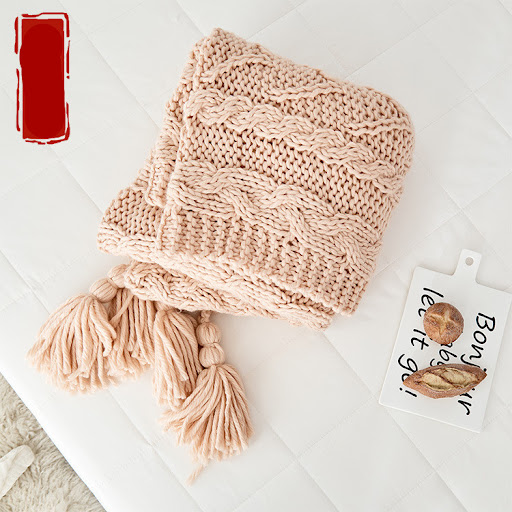 Title 1, Knitted Thread Blanket Photo Prop Sofa Cover So...