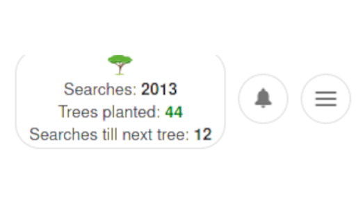 Ecosia Count Trees