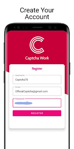 Screenshot Captcha Typing Work-Online Job