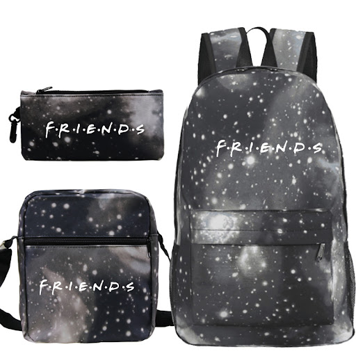 Title 9, Student Shoulder Bag Pencil Case Three Piece Se...