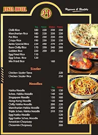 Janta Indo-Chinese menu 1