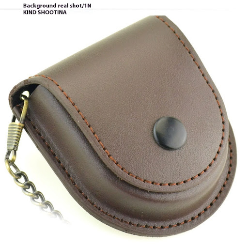 Title 1, New Black 181 Retro Denim Leather Pocket Watch....