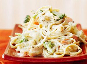 Chicken Linguine with Pesto Sauce