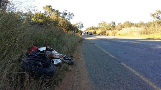 A motorcyclist was killed on the R512 outside Lanseria.