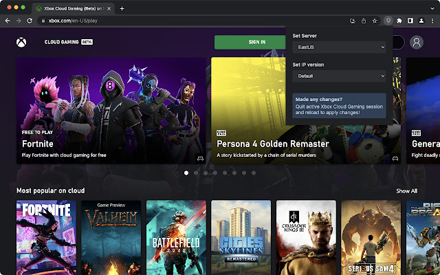 Xbox Cloud Gaming (Beta)