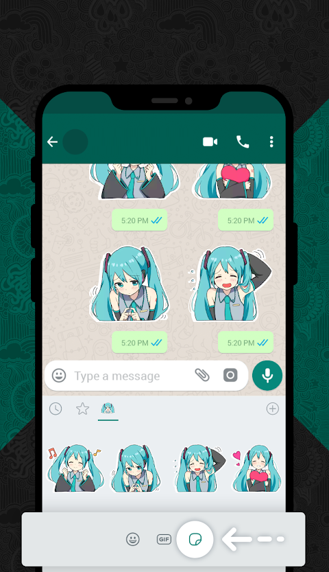 Hatsune Stickers for WhatsApp (WAStickerApps)のおすすめ画像3