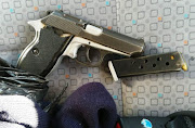 The stolen Luger pistol confiscated from a shopkeeper in Delft, Cape Town.