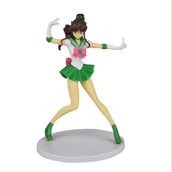 (Sailor Moon) Đồ Chơi Mô Hình Thủy Thủ Mặt Trăng - Sailor Jupiters Xanh Lá (16 Cm) Kèm Giá Đỡ