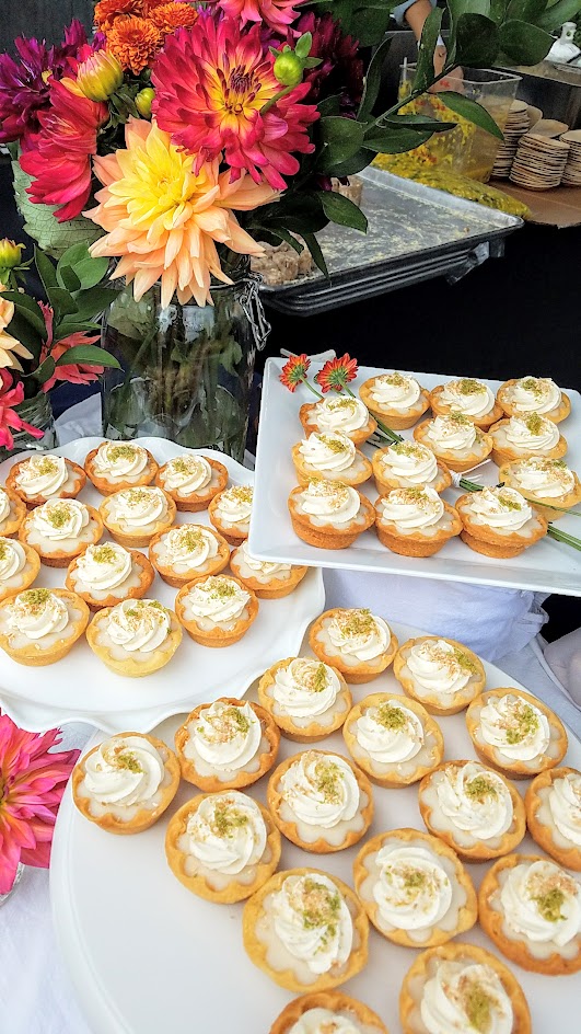 Annie Portlock of Annie Pies offered 3 mini pies at Feast PDX 2016 Go Get You Some Picnic:here are the Honey Lime Coconut (honey shortbread, honey lime coconut cream, whip, toasted coconut, lime zest)