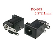 Combo 5 Đầu Cắm Nguồn Dc Cái 5.5*2.1Mm ( Jack Nguồn Dc - 005 - Chân Hàn )