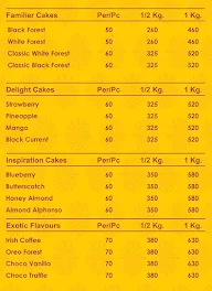 Facebake menu 3