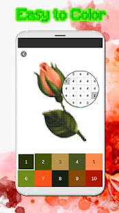 Rose Flower Color By Number-Coloring PixelArt(圖3)-速報App