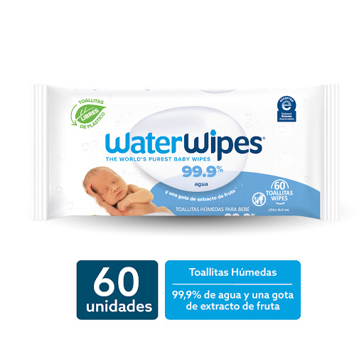 Toallitas Húmedas Para Bebe Water Wipes X60 Und