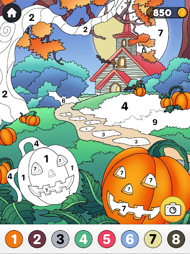 Screenshot House Coloring Paint by Number