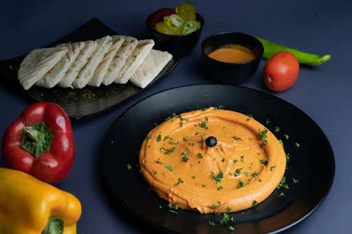 Spicy Hummus Platter[Jain]