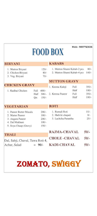Food Box menu 1