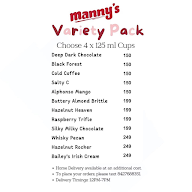 Manny's menu 1