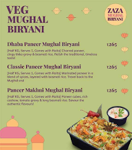 ZAZA Mughal Biryani menu 5