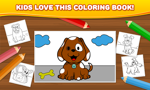 Dogs - Children Coloring Book