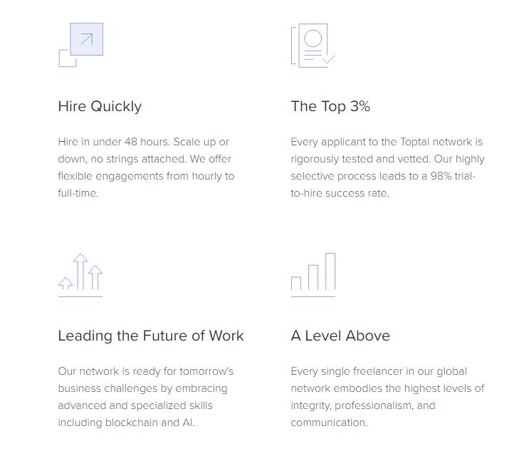 Toptal services