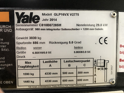 YALE GLP16VX