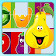 Fruits et légumes puzzle icon