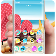 Summer Holidays Colorful Bling Theme  Icon