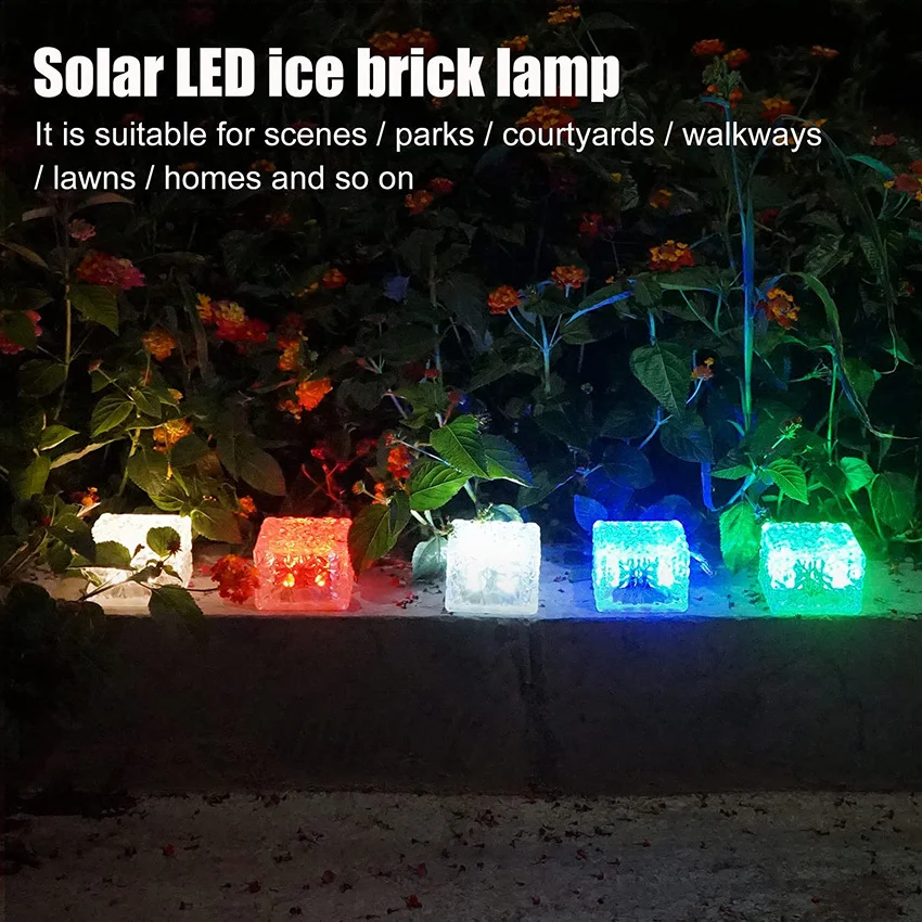 Title 8, Lampes Solaires Cubes de Glace pour Chemin Déco...