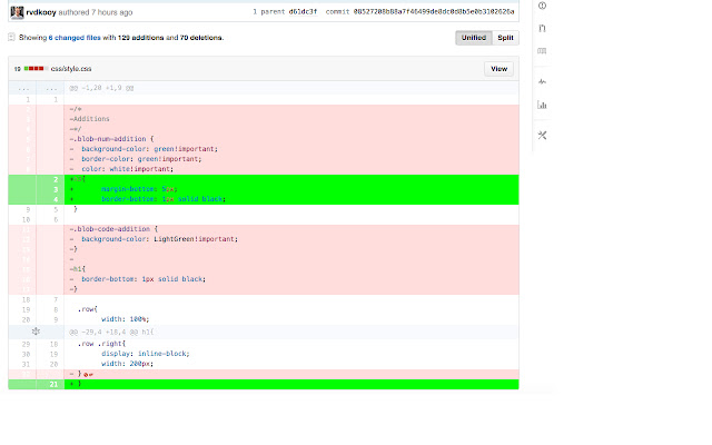 Github Diff Coloring chrome extension