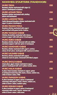 Hotel Agatya family restaurant menu 5