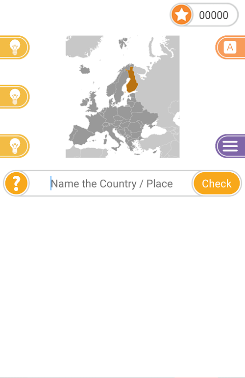 Android application Kwizzr - World Outlines screenshort