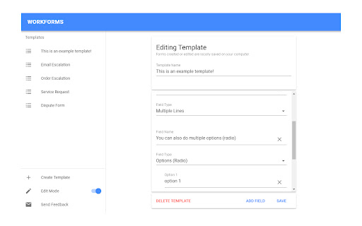 Notes/Form Generator | Workforms