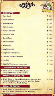 Temptation - Hotel Royal Heritage menu 1