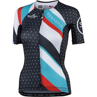 Teravail Waypoint Women's Jersey - Black - White - Blue - Red