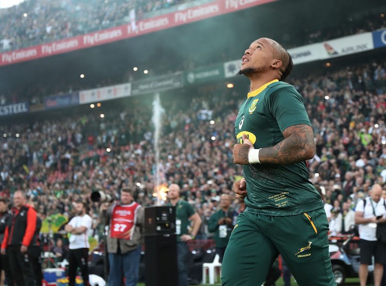 Elton Jantjies of the Springboks during the international rugby match between South Africa and England at Ellis Park, Johannesburg on June 9 2018