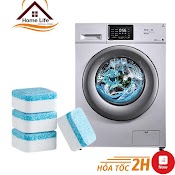 Hộp 12 Viên Tẩy Vệ Sinh Lồng Máy Giặt, Sủi Sạch Vi Khuẩn, Tẩy Sạch Cặn Bẩn Lồng Giặt Và Mùi Hôi