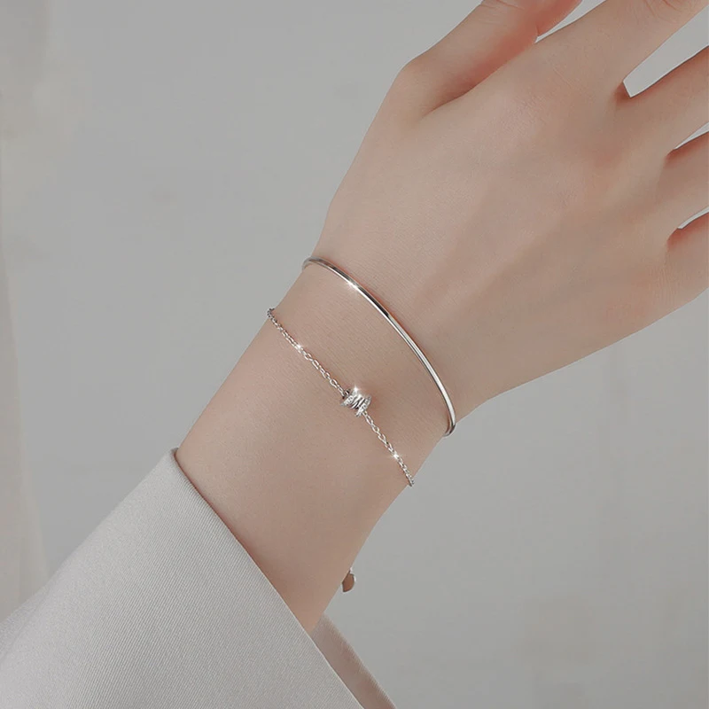 Title 3, Bracelet de taille argenté pour femme Design sp...