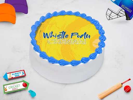 Whistle Podu Photo Cake