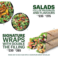 Subway menu 5